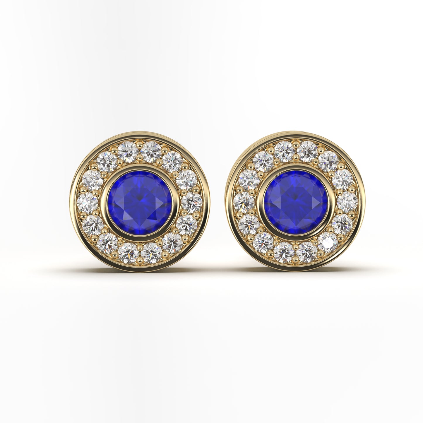 Vivian Lovely Diamonds Studs in 14K White Gold