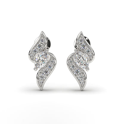 Maeve Alluring Diamonds Studs in 14K White Gold