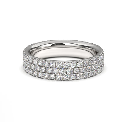 Micro Pave Eternity Ring