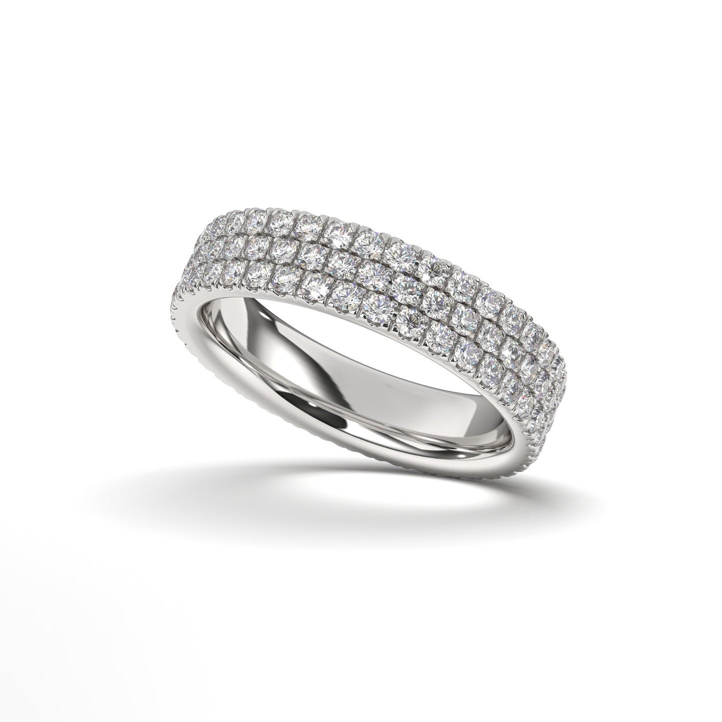 Micro Pave Eternity Ring