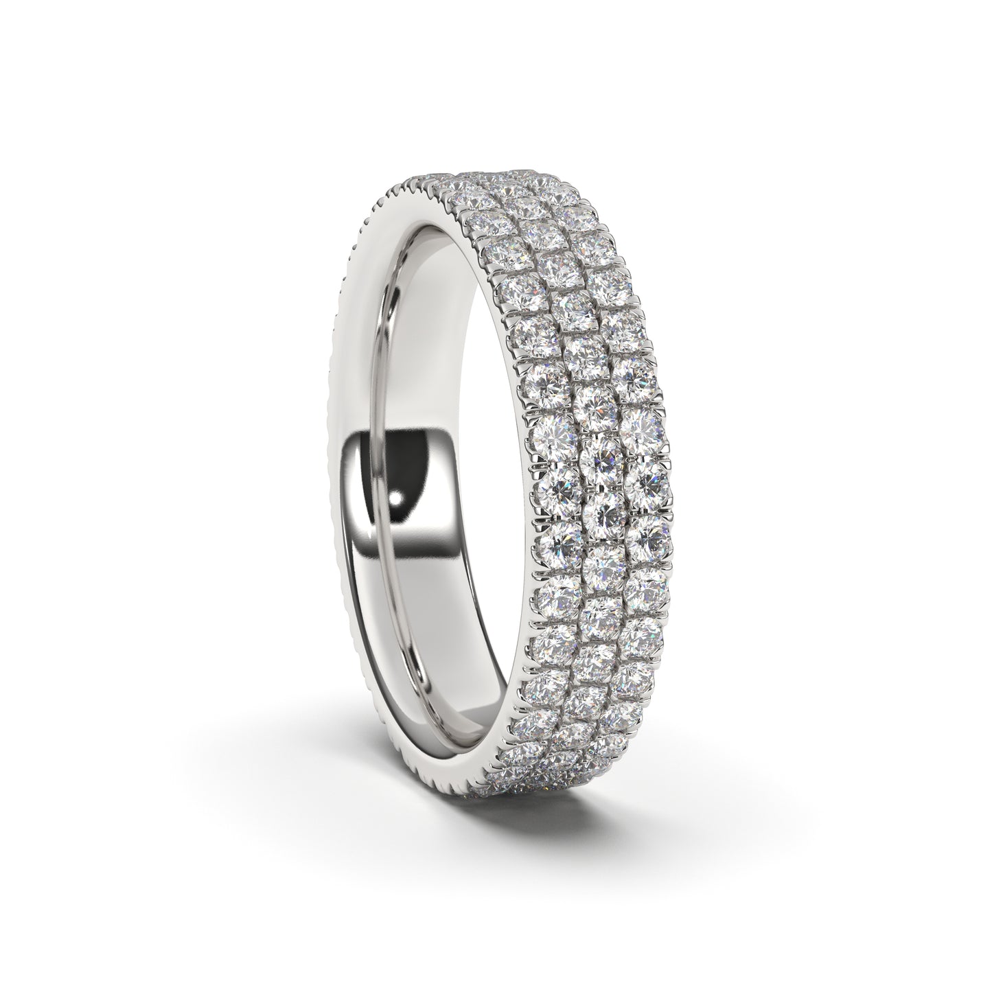 Micro Pave Eternity Ring