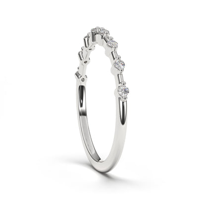 Avery Petite Prong set Diamonds Band