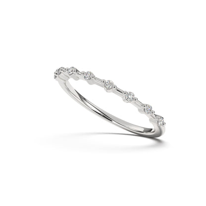 Avery Petite Prong set Diamonds Band