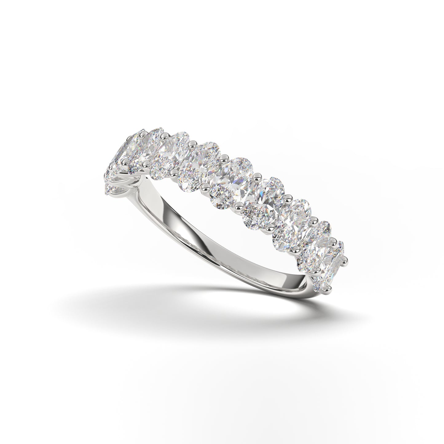 Lily Oval shape Lab Grown Diamond Band