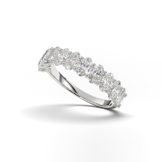 Lily Oval shape Lab Grown Diamond Band