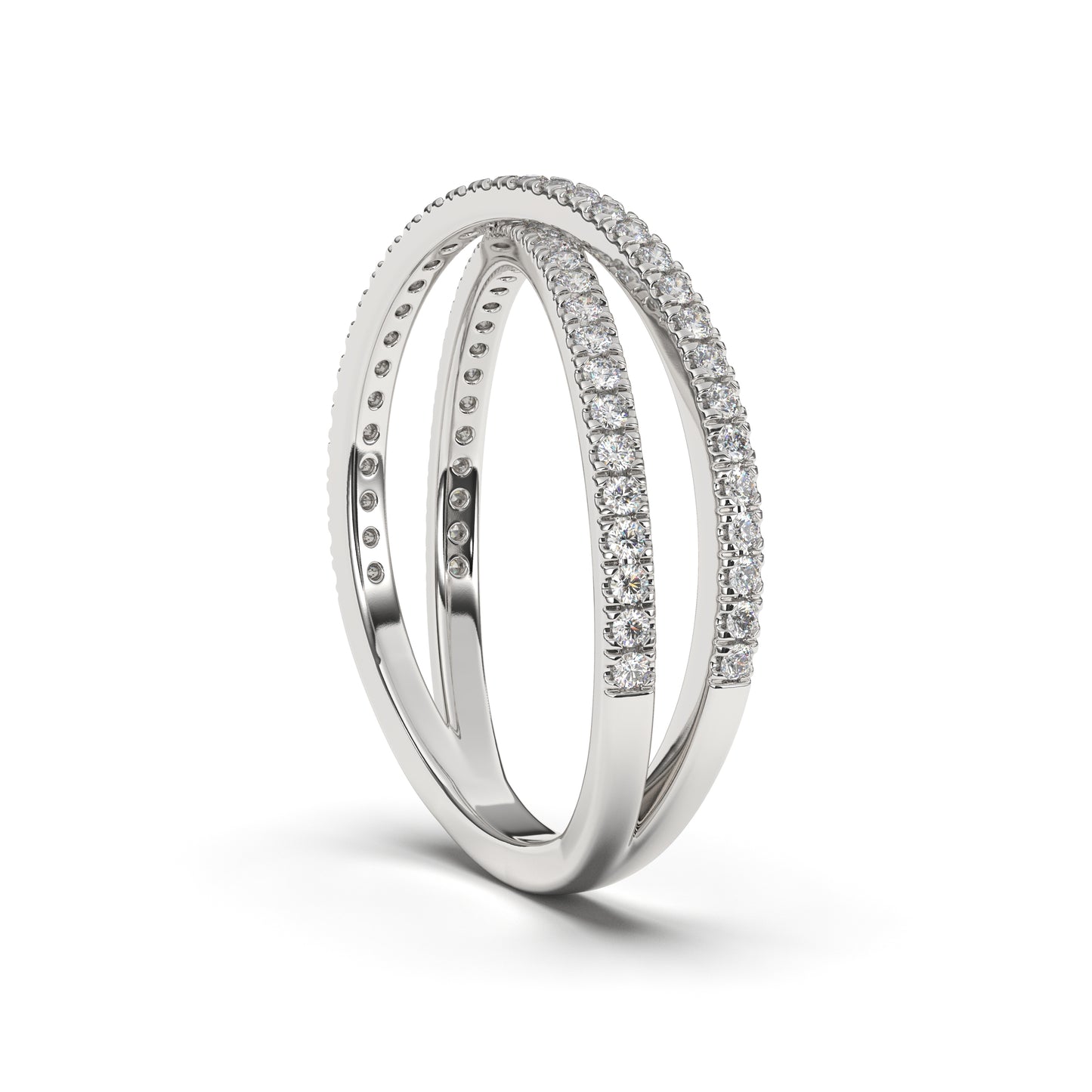 Nova Criss Cross Lab Grown Diamond Band