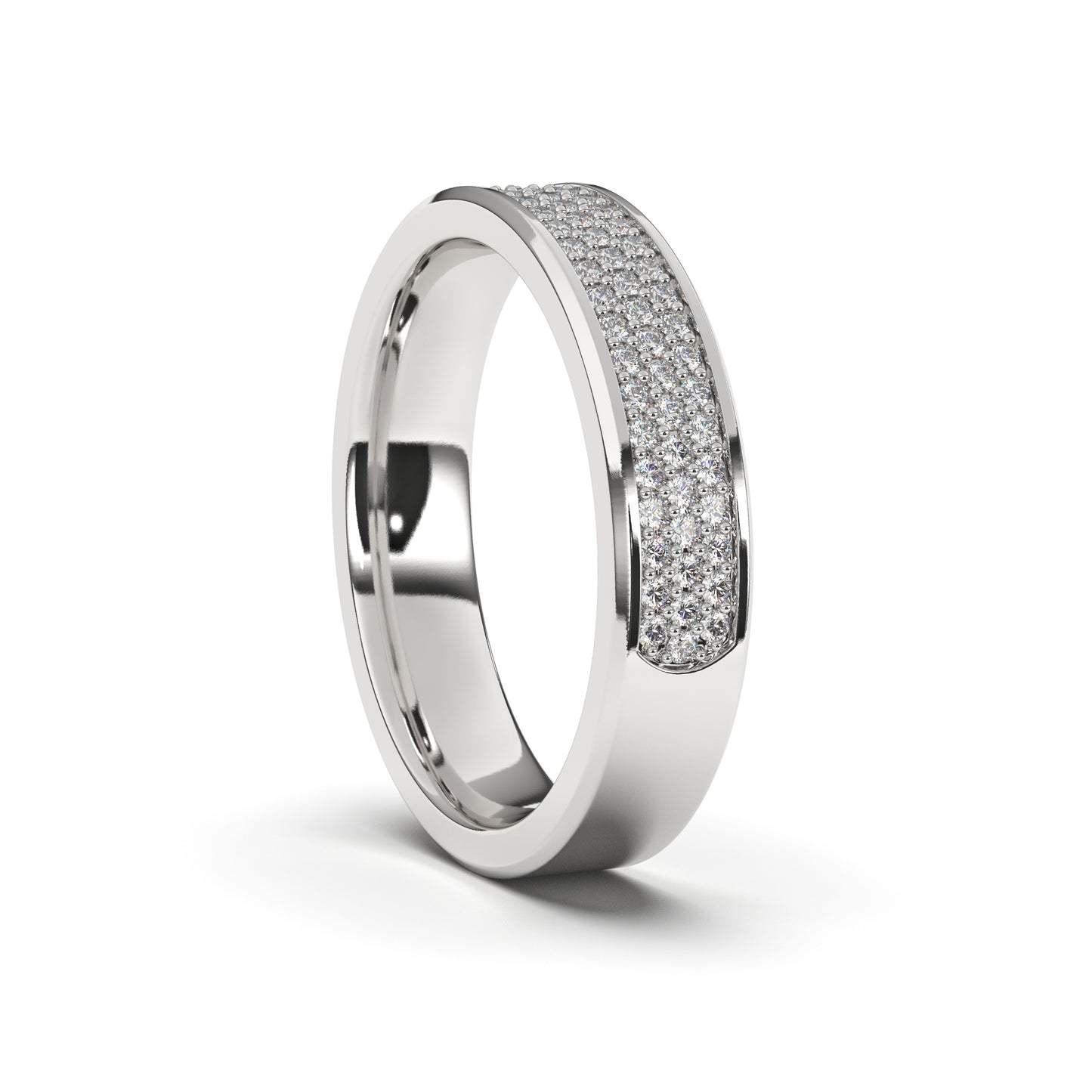 Grace Three Row Diamond Straight Band