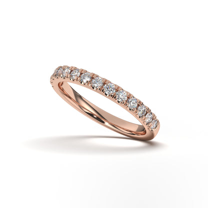 Elena Single Row Split Prong Diamond Band