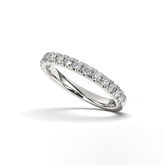 Elena Single Row Split Prong Diamond Band