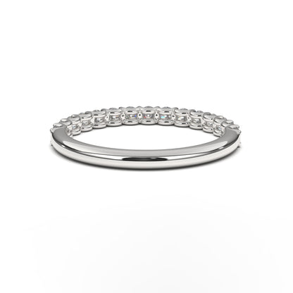 Maya Single U Shaped Prong Diamond Band