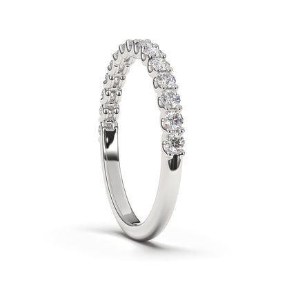 Maya Single U Shaped Prong Diamond Band