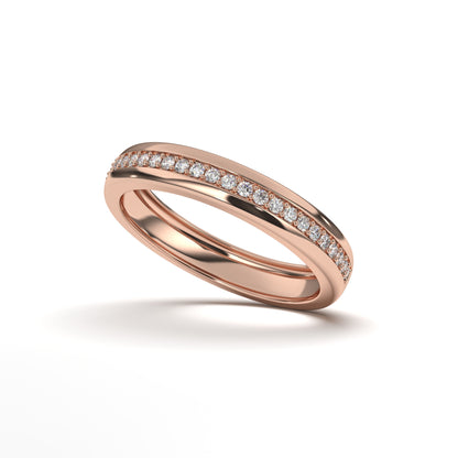 Madelyn Prong in Channel Eternity Diamond Band