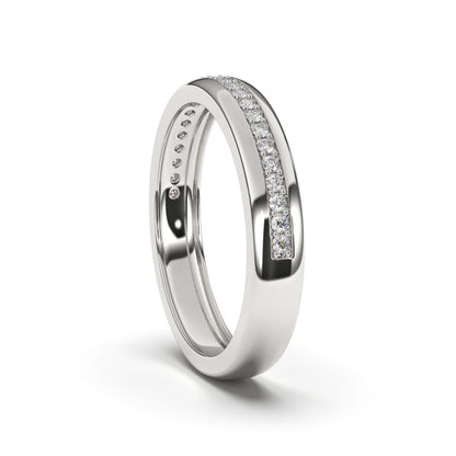 Madelyn Prong in Channel Eternity Diamond Band