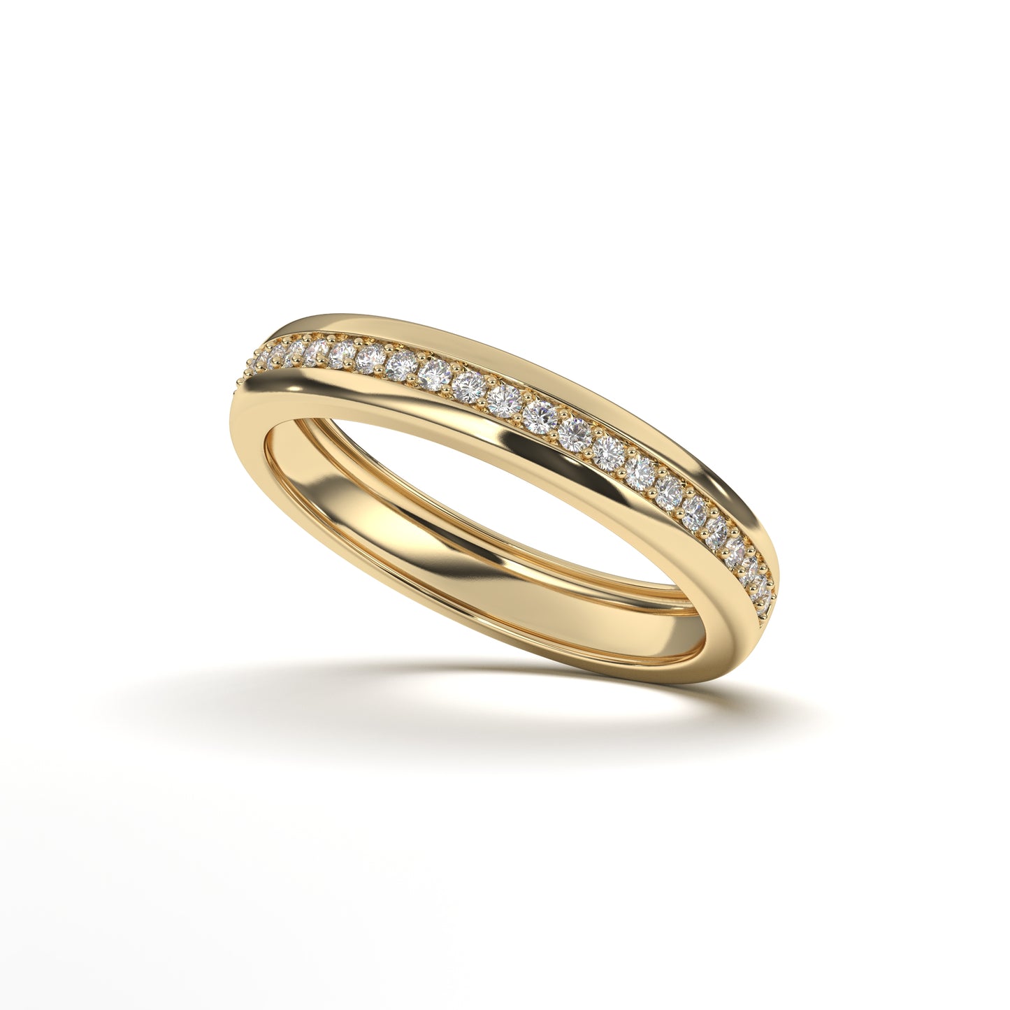 Madelyn Prong in Channel Eternity Diamond Band