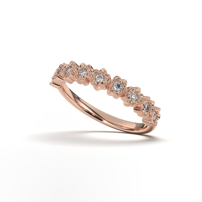 Alice Floral Blossom Beautiful Diamond Band