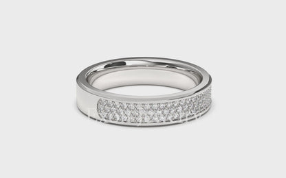 Grace Three Row Diamond Straight Band