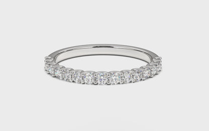 Maya Single U Shaped Prong Diamond Band