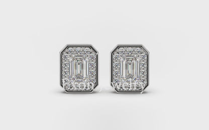 Julia Lovely Diamonds Studs in 14K White Gold