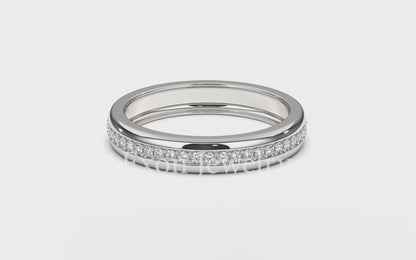 Madelyn Prong in Channel Eternity Diamond Band