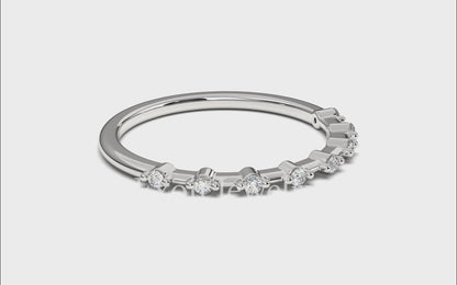 Avery Petite Prong set Diamonds Band